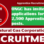 ONGC has invited applications for 2,500 Apprentice posts.