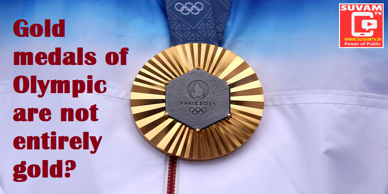 Gold medals of Olympic are not entirely gold?