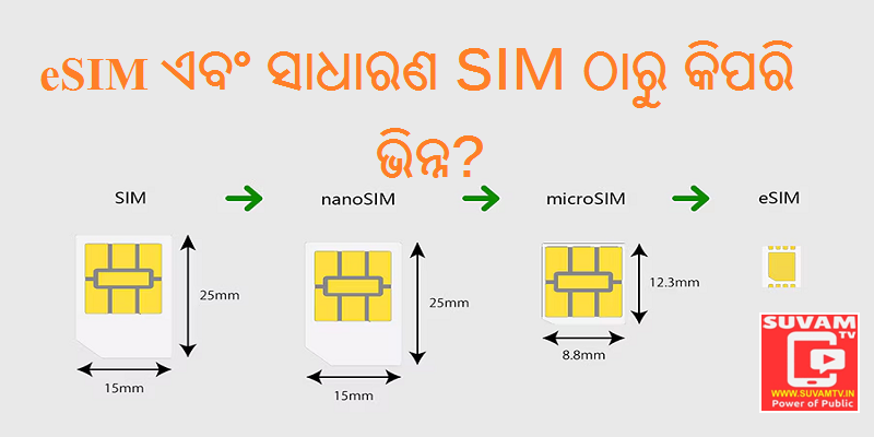 eSIM ଏବଂ ସାଧାରଣ SIM ଠାରୁ କିପରି ଭିନ୍ନ?